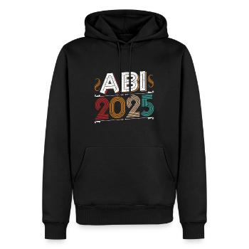 ABI 2025 Abitur Abschluss Lustiges Abiturienten - Männer Premium Bio Hoodie - Schwarz - Vorne - Nico (187cm)