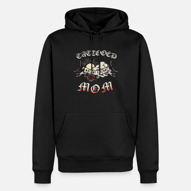 Tatouée Unique Mom Tattoo Mom - Sweat à capuche Premium bio Homme - noir