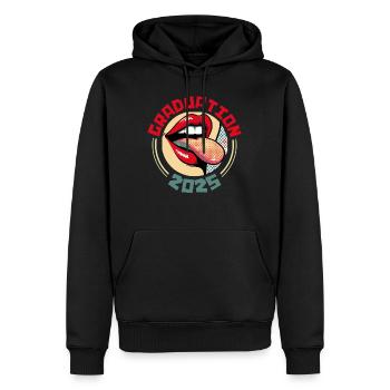 ABITUR 2025 ABI Abiturienten Lustiges Abi - Männer Premium Bio Hoodie - Schwarz - Vorne - Nico (187cm)