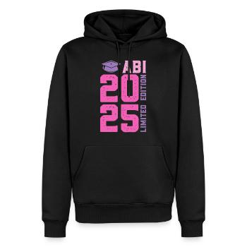 Abiturient ABI 2025 LIMITED EDITION Lustiges - Männer Premium Bio Hoodie - Schwarz - Vorne - Nico (187cm)