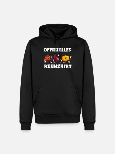 Läufer OFFIZIELLES RENNSHIRT Laufen Lustiges - Männer Premium Bio Hoodie - Schwarz