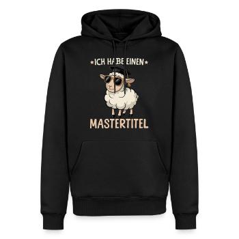 Mastertitel Cooles Schaf Master Abschluss - Männer Premium Bio Hoodie - Schwarz - Vorne - Nico (187cm)