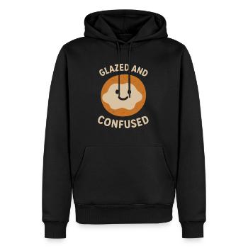 Glazed and Confused - Männer Premium Bio Hoodie - Schwarz - Vorne - Nico (187cm)