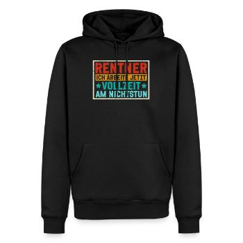 Rentner Opa Großvater Großpapa Großeltern - Männer Premium Bio Hoodie - Schwarz - Vorne - Nico (187cm)