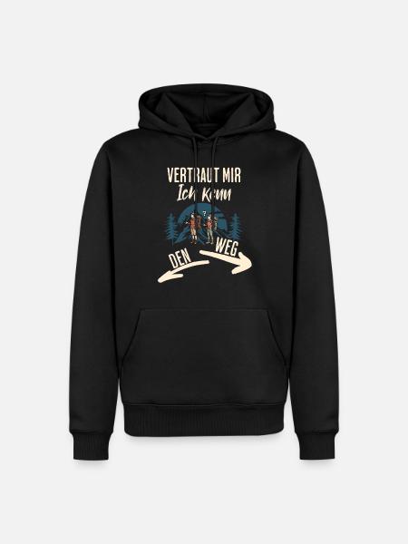 Wander - Men’s Premium Organic Hoodie - black