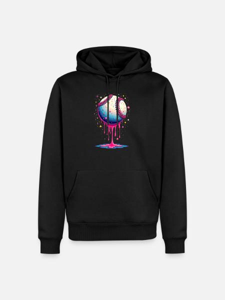 Baseball-Tropfen-Baseball-cooler jugendlich Baseba - Männer Premium Bio Hoodie - Schwarz