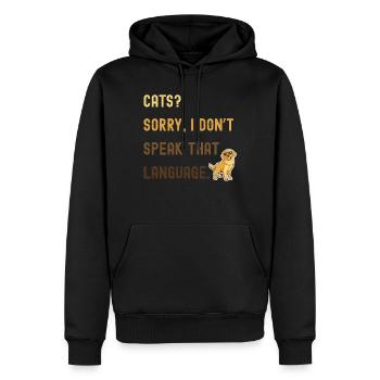 Conception de chien drôle pour un vrai doglover - Sweat à capuche Premium bio Homme - noir - Devant - Nico (187cm)
