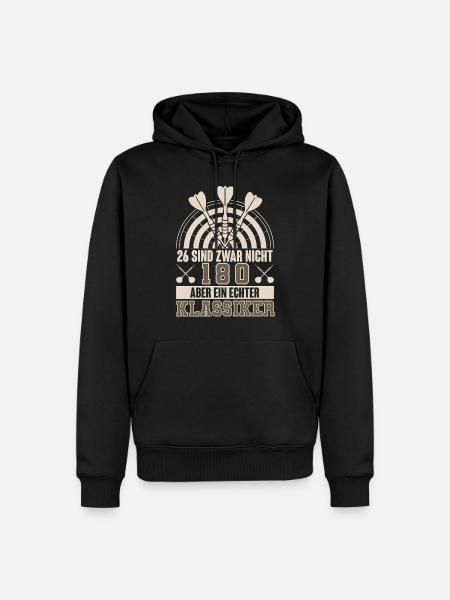 Dart Darten Darts - Männer Premium Bio Hoodie - Schwarz