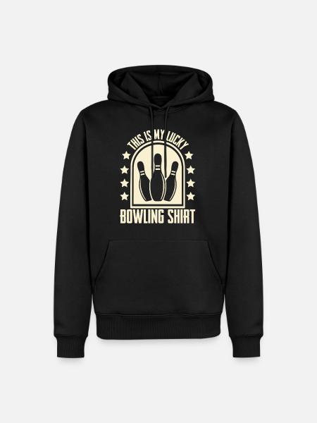 Bowling - Sweat à capuche Premium bio Homme - noir