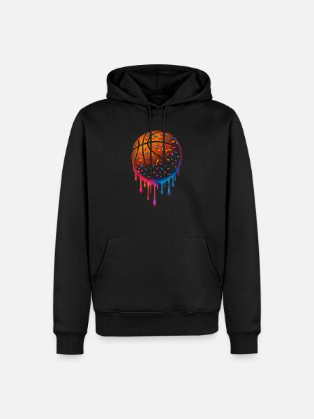 Basketball Basketball Player Boys - Men’s Premium Organic Hoodie - black