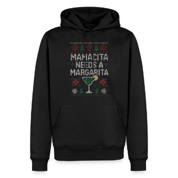 Mamacita a besoin d’une vilaine margarita pullov - Sweat à capuche Premium bio Homme - noir - Devant - Nico (187cm)