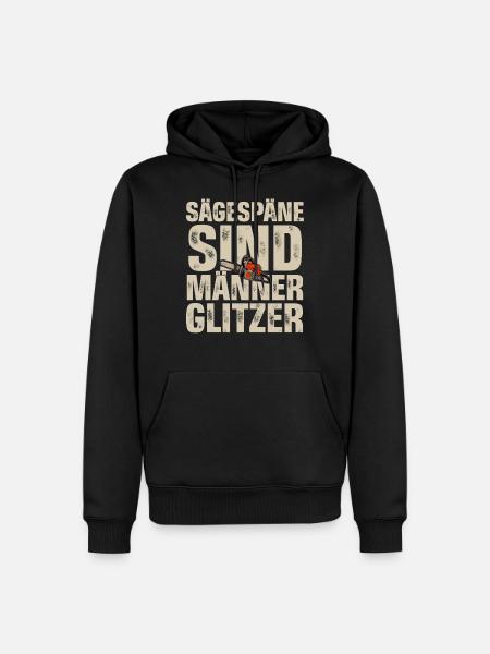 Holzfäller - Männer Premium Bio Hoodie - Schwarz