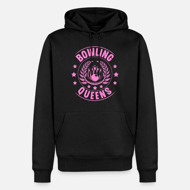 Reines du bowling - Sweat à capuche Premium bio Homme - noir