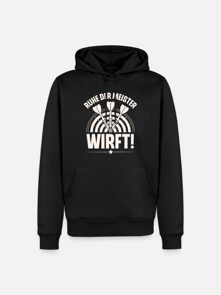 Darts - Männer Premium Bio Hoodie - Schwarz