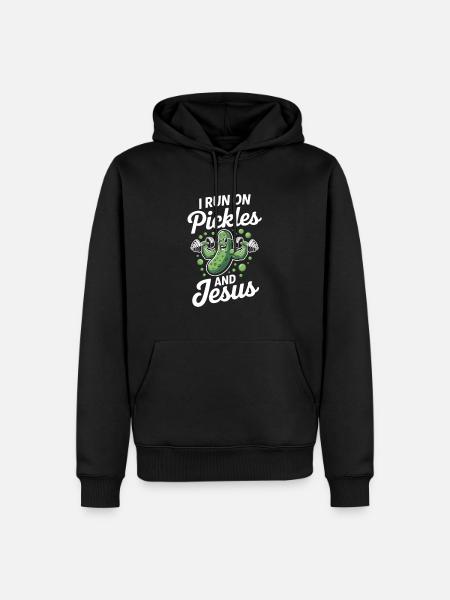 Gurke Jesus Glaube Christ - Männer Premium Bio Hoodie - Schwarz