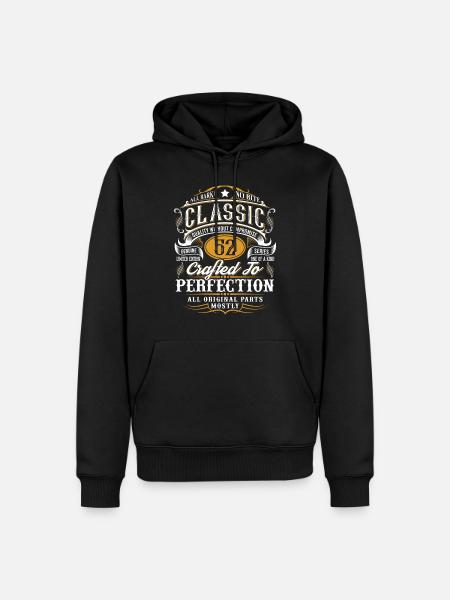 52nd Birthday - Men’s Premium Organic Hoodie - black
