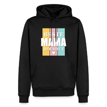 Beste Mama Der Welt - Männer Premium Bio Hoodie - Schwarz - Vorne - Nico (187cm)