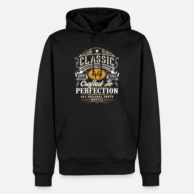 44e anniversaire - Sweat à capuche Premium bio Homme - noir