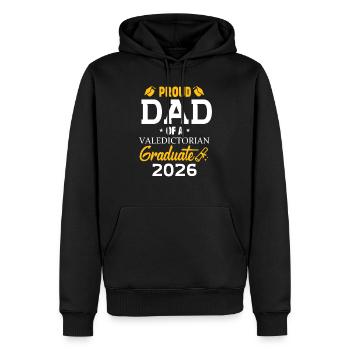 Père de l’un des meilleurs diplômés de l’année 2026 Famil - Sweat à capuche Premium bio Homme - noir - Devant - Nico (187cm)