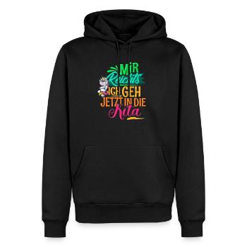 Kita Kindergarten - Männer Premium Bio Hoodie - Schwarz - Vorne - Nico (187cm)