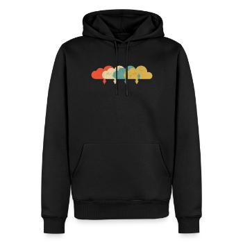Vintage DevOps Ingenieur Cloud Computing - Männer Premium Bio Hoodie - Schwarz - Vorne - Nico (187cm)