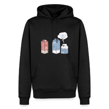 He Must Be Spanish - Men’s Premium Organic Hoodie - black - Front - Nico (187cm)