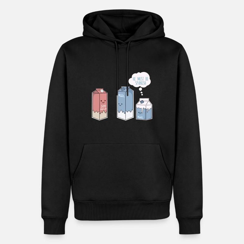 Il doit être espagnol - Sweat à capuche Premium bio Homme - noir