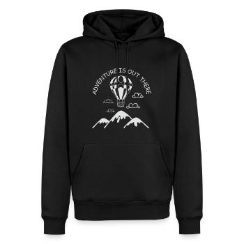 Heißluftballon & Ballon Fahrer Geschenk - Männer Premium Bio Hoodie - Schwarz - Vorne - Nico (187cm)