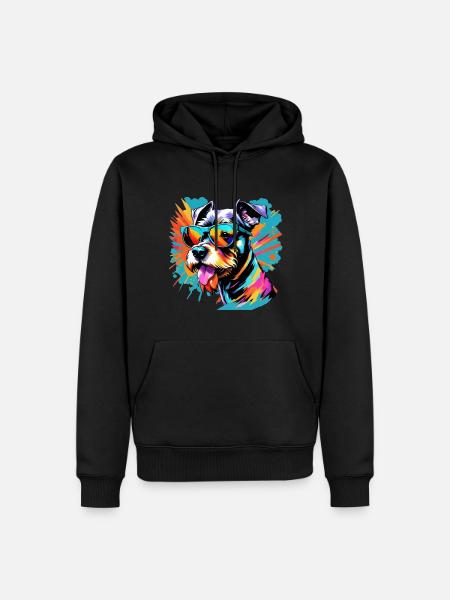 Miniature schnauzer - Men’s Premium Organic Hoodie - black