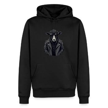 Black sheep - Men’s Premium Organic Hoodie - black - Front - Nico (187cm)