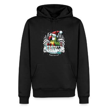 Perroquet de Noël - Perroquet de Noël - Sweat à capuche Premium bio Homme - noir - Devant - Nico (187cm)