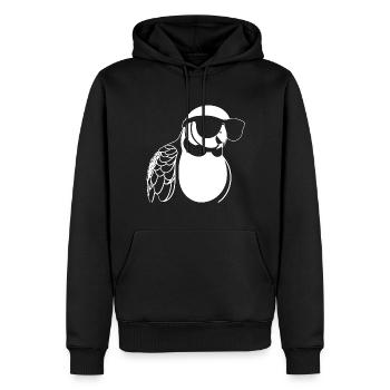 Lustiger Vogel mit Sonnenbrille Cool Bourke's Parak - Männer Premium Bio Hoodie - Schwarz - Vorne - Nico (187cm)