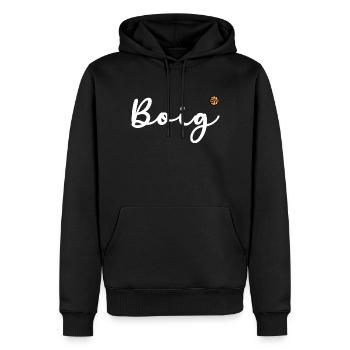 Catalan - Boig 2 – par OBV - Sweat à capuche Premium bio Homme - noir - Devant - Nico (187cm)