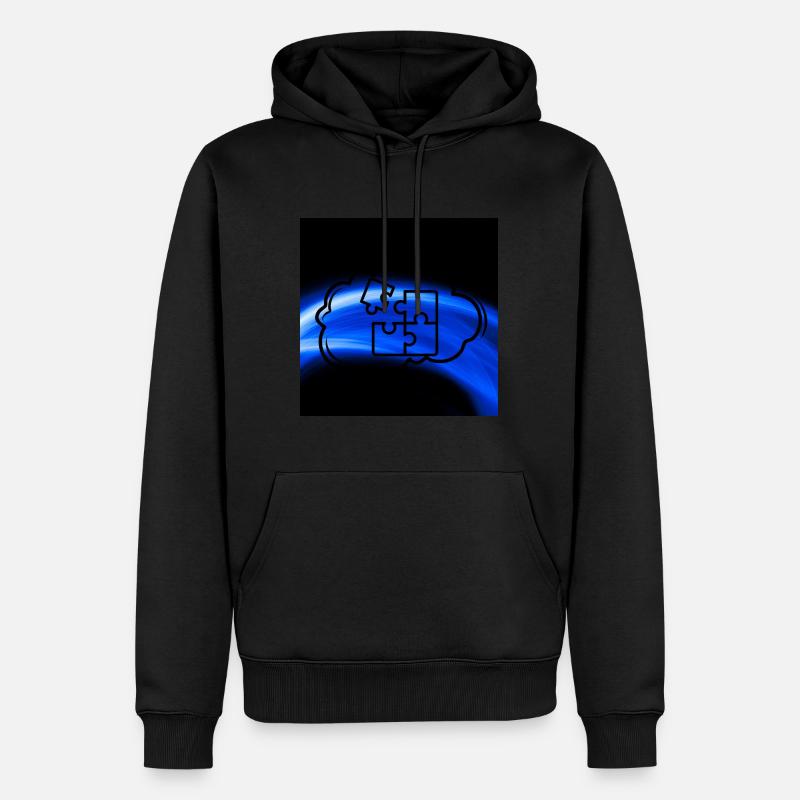 solution pullover - Männer Premium Bio Hoodie - Schwarz