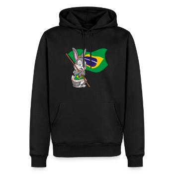 Brazilian Rabbit - Men’s Premium Organic Hoodie - black - Front - Nico (187cm)