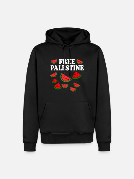 Free palestine - Men’s Premium Organic Hoodie - black