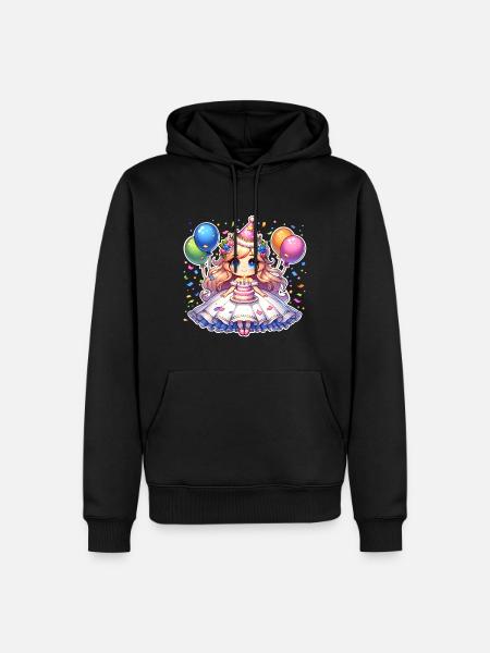 Prinzessin Geburtstag - Männer Premium Bio Hoodie - Schwarz
