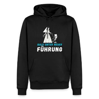 Bald Unter Neuer Führung Braut und Bräutigam - Männer Premium Bio Hoodie - Schwarz - Vorne - Nico (187cm)