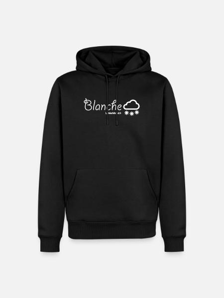 Snow White" - Men’s Premium Organic Hoodie - black
