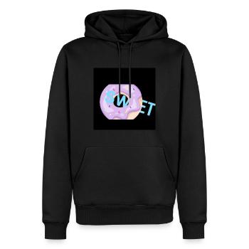 Sweet Donut - Männer Premium Bio Hoodie - Schwarz - Vorne - Nico (187cm)