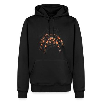 Araignée de compagnie propriétaire de tarentule rétro - Sweat à capuche Premium bio Homme - noir - Devant - Nico (187cm)