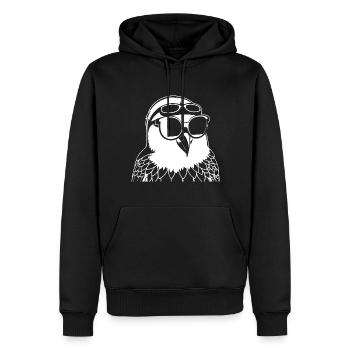 Lustiger Vogel mit Sonnenbrille Cool Bourke's Parak - Männer Premium Bio Hoodie - Schwarz - Vorne - Nico (187cm)