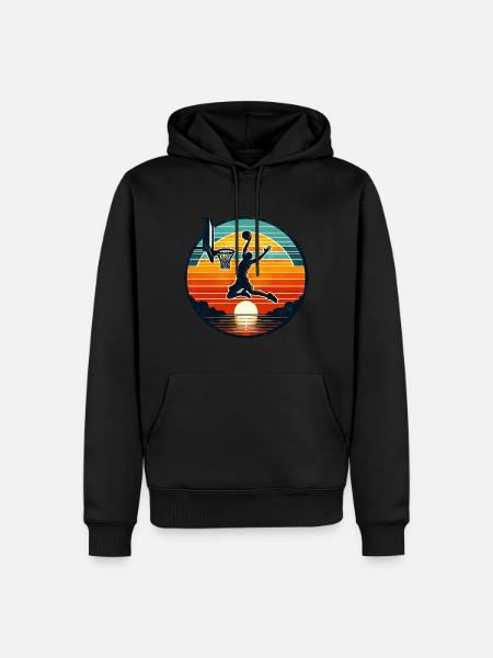 Basketball Basketballer - Männer Premium Bio Hoodie - Schwarz