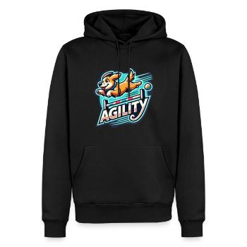 Agility 3 - Sweat à capuche Premium bio Homme - noir - Devant - Nico (187cm)