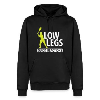 Tennisplatz Spruch Für Tennis - Männer Premium Bio Hoodie - Schwarz - Vorne - Nico (187cm)