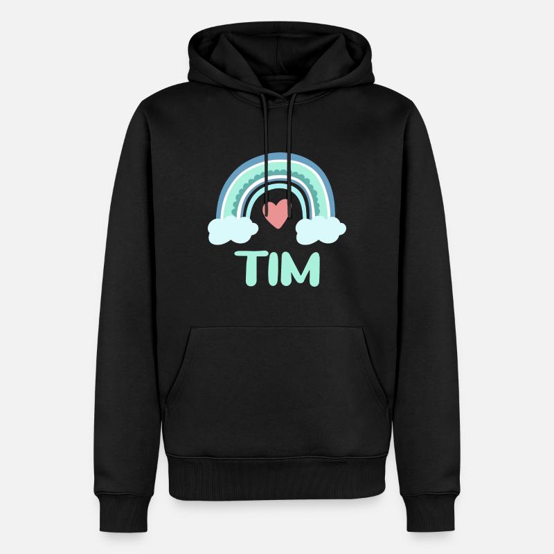 Tim Nom Rainbow Baby - Sweat à capuche Premium bio Homme - noir