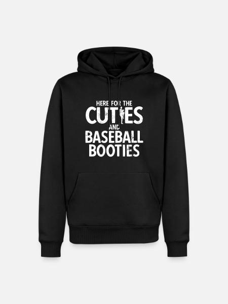 Baseball - Männer Premium Bio Hoodie - Schwarz