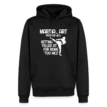 Mixed Martial Arts MMA - Männer Premium Bio Hoodie - Schwarz - Vorne - Nico (187cm)