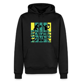 Padel Padeltennis Paddle padeltennismode - Männer Premium Bio Hoodie - Schwarz - Vorne - Nico (187cm)