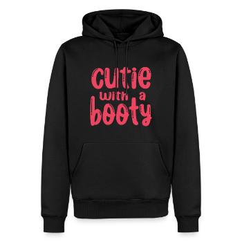 Cutie with a Booty - Gym Lover - Männer Premium Bio Hoodie - Schwarz - Vorne - Nico (187cm)